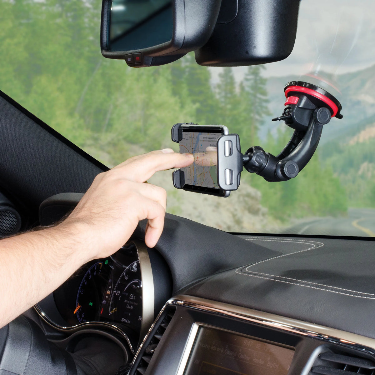 Super Stick Car Phone Mount, Windshield and Dashboard Suction Cup Holder