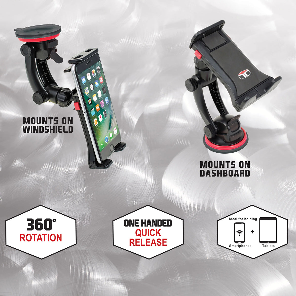 Super Stick Car Phone Mount, Windshield and Dashboard Suction Cup Holder